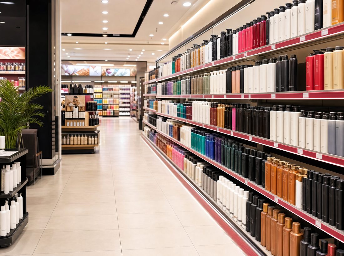 Schwarzkopf hair-care aisle in a GCC hypermarket