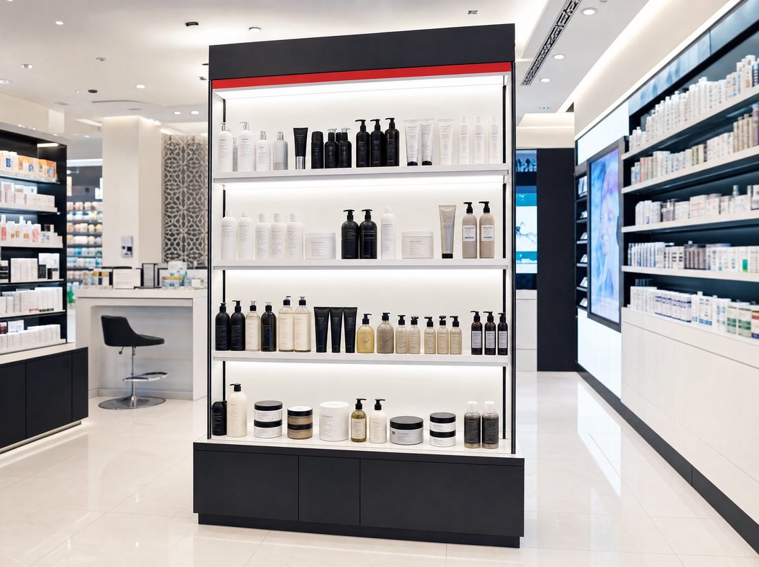 Premium pharmacy hair-care fixture